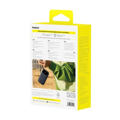 4. Baseus EnerFill FC31 20000mAh 22.5W Powerbank with Digital Display and 2 Built-in Cables (USB-C + Lightning) - Black