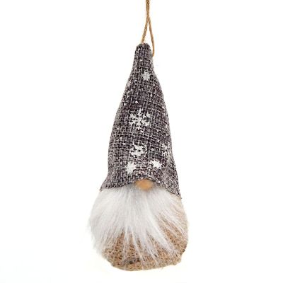 7. GREY LEPHOBE BAUBLE PENDANT 11CM