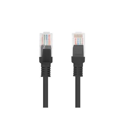 UTP patch cord Lanberg PCU5-10CC-2000-BK (RJ45 - RJ45 ; 20m; UTP; cat. 5e; black color)