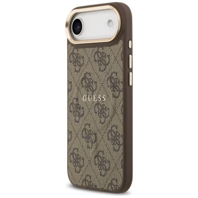 2. Guess 4G PU Classic Logo MagSafe Case for iPhone 17 Air - Brown