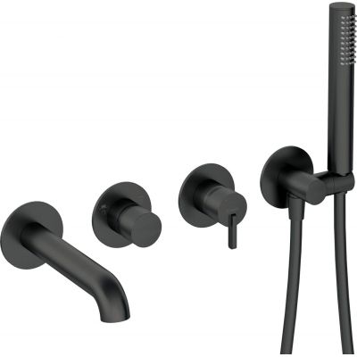 Deante SILIA BQSN18P 4-hole concealed bathtub tap