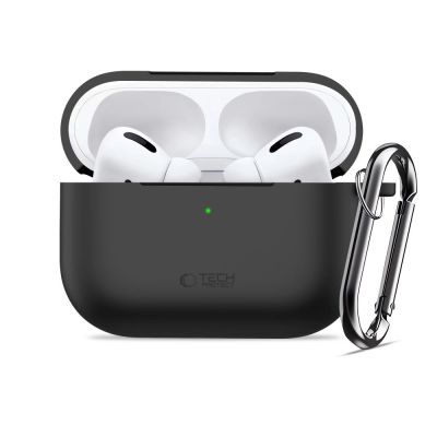 3. Tech-Protect Silicone Hook Case for AirPods Pro 3 - Black