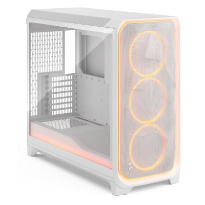 3. Fractal Design Meshify 3 XL Ambience Pro RGB Clear Tint White ATX case