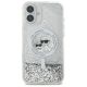 3. Karl Lagerfeld Liquid Glitter Karl & Choupette Head Magsafe iPhone 16 Plus Case - Clear