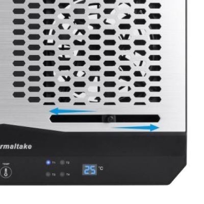 6. Laptop Cooling Pad Thermaltake Massive TM CL-N002-PL12BL-A (17.x inch; 2 fans; Hub)