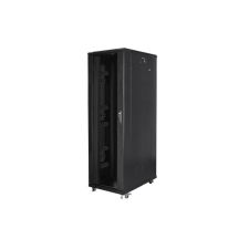 Lanberg FF01-8242-12B Rack Cabinet (42U; 19''; 2047mm / 800mm / 1200 mm; floor-standing; Glass; 800 kg; black)