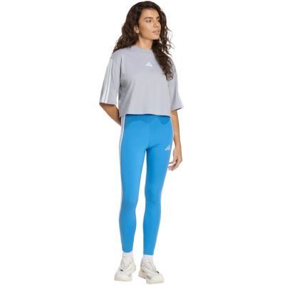 6. Women's adidas Essentials 3-Stripes Leggings Blue KC5179