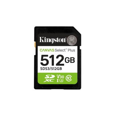 2. KINGSTON SDXC 512GB Canvas Select Plus Gen3 150MB/s