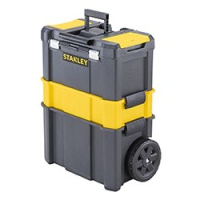 5. Stanley Essential Hard Tool Case Plastic Gray, Yellow