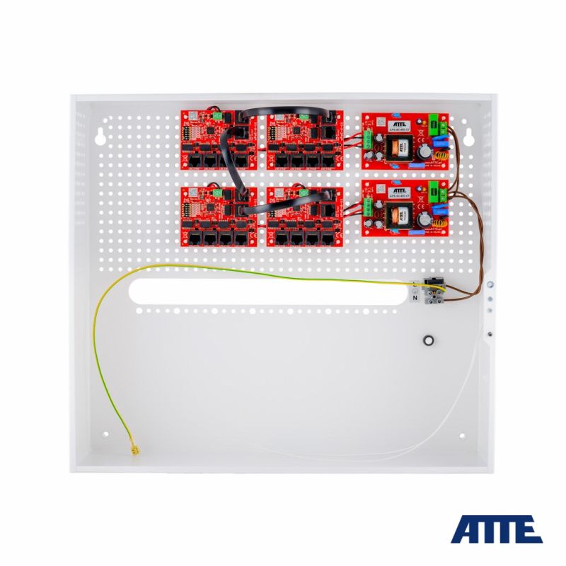 Set for 17 IP cameras, PoE switch 17P+1UP ATTE IP-17-11-H