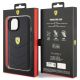 8. Ferrari Quilted Metal Logo case for iPhone 15 - black