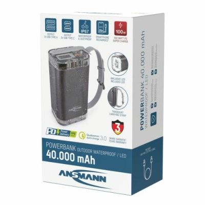 15. Ansmann PB4100 Lithium Polymer (LiPo) 40000 mAh Silver
