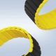 8. Magnetic Apple Watch SE, 9, 8, 7, 6, 5, 4, 3, 2, 1 (41, 40, 38 mm) Dux Ducis Strap (LD Version) - black and yellow