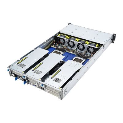 2. Asus Rack Platform (2U) RS720A-E12-RS24U AMD Epyc 9004 (24x NVMe, 2xM.2, 3xGPU, 2x10Gbe, IPMI, 1+1 2600W)