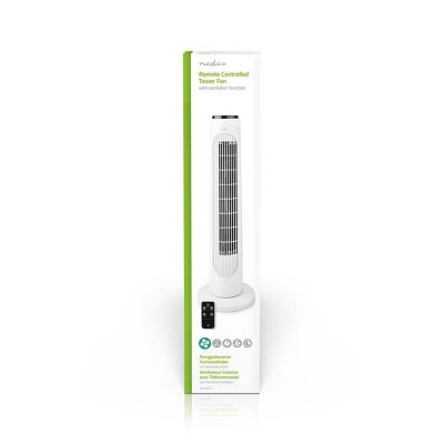 8. Nedis 50W tower fan white