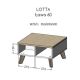 2. LOTTA 60 wotan coffee table + matt black