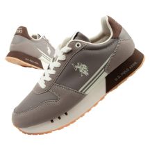 US Polo Assn sports shoes sneakers men's fashionable comfortable brown