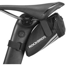 Rockbros Velcro Saddle Bag, Black
