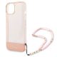 5. Guess GUHCP14MHGCOHP iPhone 14 Plus 6.7" pink/pink hardcase Translucent Pearl Strap