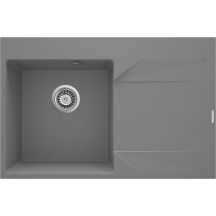 Single-bowl granite sink with drainer - right