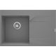 Single-bowl granite sink with drainer - right