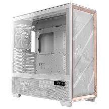 Antec Flux Pro Full-Tower E-ATX PC Case, Tempered Glass – White