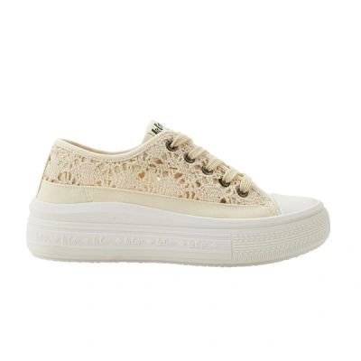 2. Lee Cooper women's shoes sports sneakers beige platform lace