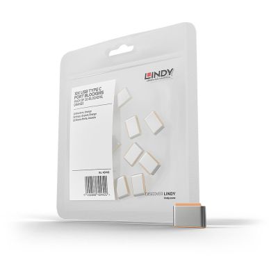 2. LINDY USB Type C Port Schloss orange 10 Stück