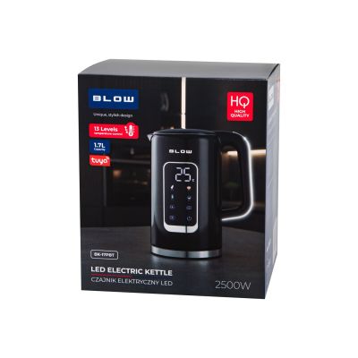 5. Black kettle with display 2500W BK-17PBT BLOW WI-FI TUYA