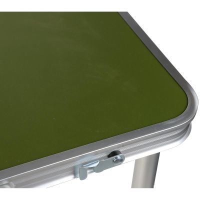 16. FOLDABLE CAMPING TABLE 120X60X70/62/55CM GREEN
