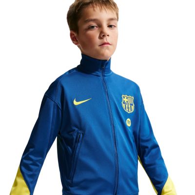 5. Nike FC Barcelona Strike Kids' Tracksuit Dark Blue FZ1414 431