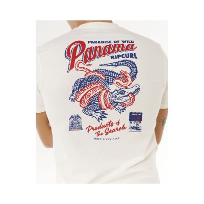 5. Men's T-shirt RIP CURL Desti Animals Tee white