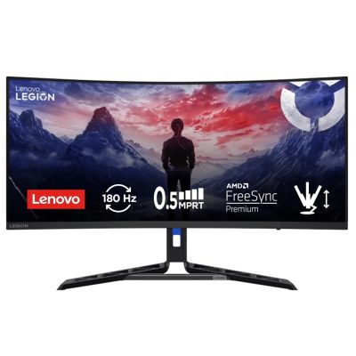 21. Lenovo Legion R34w-30 34" UWQHD VA 180HzAG HDMI, DP Raven Black