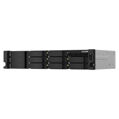 6. Qnap TS-873AeU-RP-4G, 2U, 8 x 2.5"/3.5" SATA, AMD Ryzen V1500B 4C/8T, 4GB DDR4 SODIMM (max. 64GB), 2 x 2.5GbE, optional 10GbE, Redundant PSU