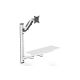 10. Single wall-mounted arm 1xLCD + keyboard, max. 32" and 8kg, 360° tilt and rotation (PIVOT)