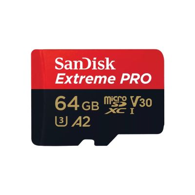 SanDisk EXTREME PRO 64GB 200/90MB/s MicroSDXC Memory Card A2 C10 V30 UHS-I U3