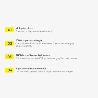 18. Baseus Dynamic Series USB - USB Type C cable 100W 2m white (CALD000702)