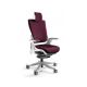 Wau 2 BL403 office chair, burgundy/white fabric