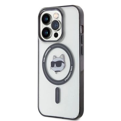 9. Karl Lagerfeld IML Choupette's Head MagSafe case for iPhone 15 Pro - transparent