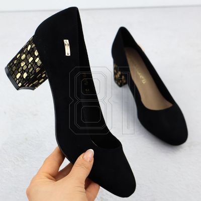 14. Suede high heel pumps Sergio Leone W SK314D black