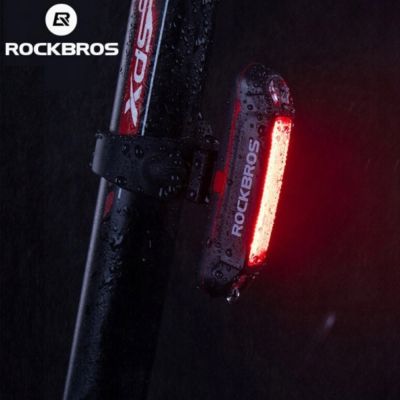 3. Rockbros A54BK Rear Bike Light + Micro USB - USB-A Cable - Black