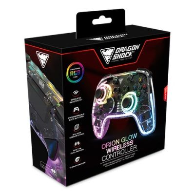 6. Dragonshock Orion Glow Black Bluetooth Gamepad Analog/Digital Nintendo Switch