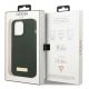 8. Guess GUHMP13XSPLA iPhone 13 Pro Max 6.7" green/khaki hard case Silicone Logo Plate MagSafe