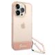 3. Guess GUHCP14LHGCOHP iPhone 14 Pro 6.1" pink/pink hardcase Translucent Pearl Strap