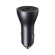 5. Baseus Golden Contactor Pro car charger USB-A + 2x USB-C 65W dark gray (CGJP010013)