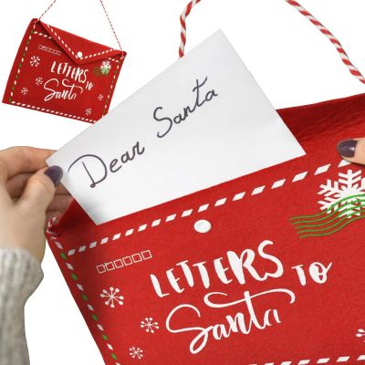 21. CHRISTMAS ENVELOPE LETTER TO SANTA CLAUS FELT 38x30CM LETTERS SANTA