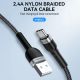 6. Wozinsky WNBAC1 USB-A / USB-C 2.4A cable 1 m - black