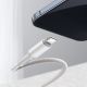 9. BASEUS USB-C to Lightning Cable 20W, 5A, 1m (White)