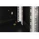24. Digitus Unique 19" 9U rackmount network cabinet, 600x450, glass door, black, undivided, assembled, 100kg
