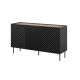 Chest of drawers 3D2SZ ONDA 150x45x85 black
